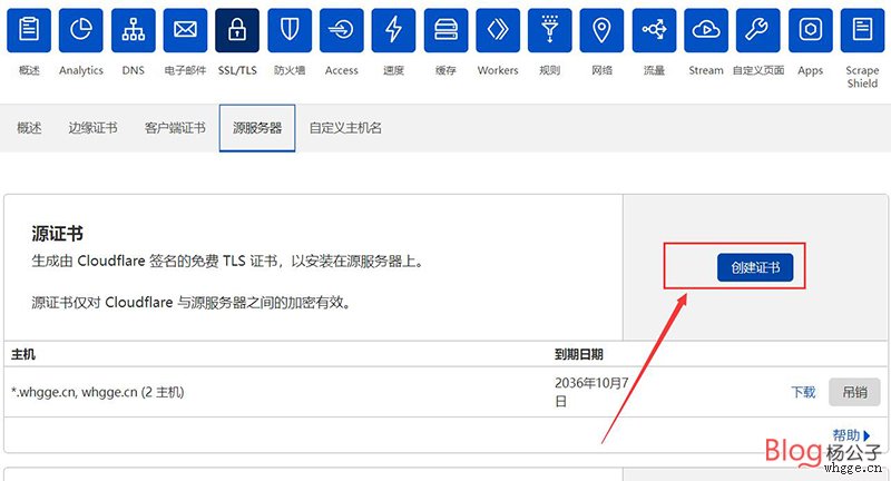 图片[2]-通过Cloudflare获取免费15年网站SSL证书-杨公子的博客