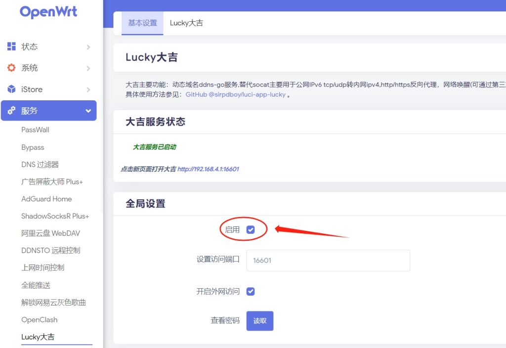 图片[1]-无公网IPV4解决方案：ipv6利用Lucky转内网IPv4-杨公子的博客